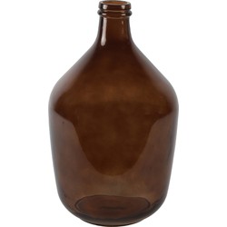 Countryfield vaas - bruin transparant - glas - XL fles - D23 x H38 cm - Vazen