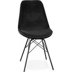 ZAZY design stoel 45x55x83 cm Zwart