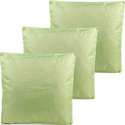 Anna's collection buitenkussens - 3x - mintgroen - 60 x 60 cm - Sierkussens