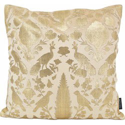 Sierkussen Damask Cream/Gold | 45 x 45 cm | Velvet/Viscose