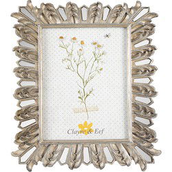 Clayre & Eef Fotolijst Zilverkleurig Polyresin