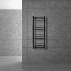 Badkamerradiator Sahara 300x800 mm antraciet recht met middenaansluiting