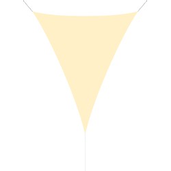 hanSe® Schaduwdoek Driehoek Gelijkbenig Waterafstotend 3x3x4,24 m Creme