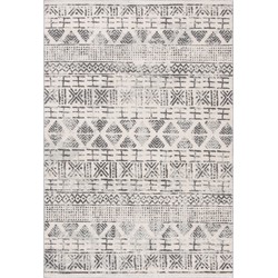 Safavieh Tribal Inspired Indoor Woven Area Rug, Mercer Collection, MRE413, in Ivory & Grey, 122 X 183 cm