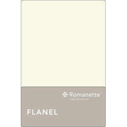 Flanellen Lakens Romanette Ecru-200 x 260 cm