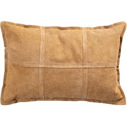 PTMD Sierkussen Cobie - 60x8x40 cm - Suede - Bruin