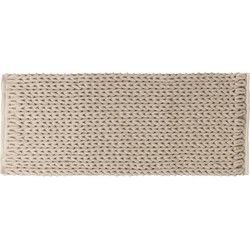 Badmat Katoen Gevlochten - Beige - XL - 50 x 120 cm