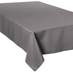 Tafelkleed rechthoekig 300 x 150 cm grijs polyester - Tafellakens