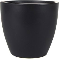 Ter Steege Bloempot - zwart - Scandinavische look - 24 x 22 cm - Plantenpotten