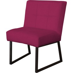 Eetkamerstoel - Amsterdam - geschikt voor ronde tafel - stof Element fuchsia 19