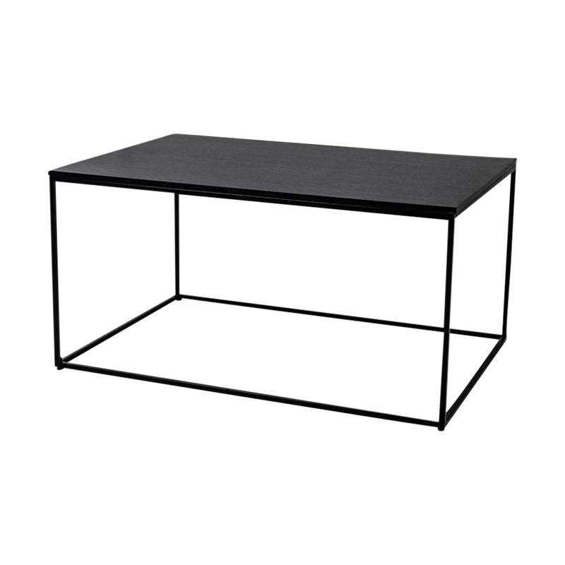 Karen houten salontafel zwart - 90 x 60 cm - 