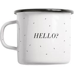 Typealive Emaille mok Hello? 300ml