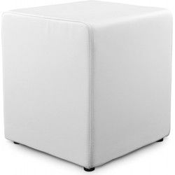 CUBE Poef 41x41x41 cm Wit