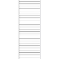 Badkamerradiator Sahara 750 x 1800 mm Wit gebogen met zijaansluiting