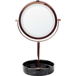 Beliani SAVOIE - Make-up spiegel-Roségoud-IJzer, Keramiek, Glas