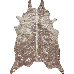 BOGONG  - Kunstleer vloerkleed - Taupe - 150 x 200 cm - Polyester