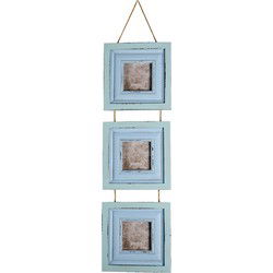 Clayre & Eef Fotolijst Blauw MDF