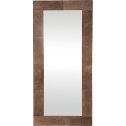 PTMD Lynne rechthoekige Spiegel -  58 x 10 x 160 cm - Bruin