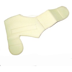 Elleboogbrace met 8 magneten, ecru neopreen, 47 x 17 cm