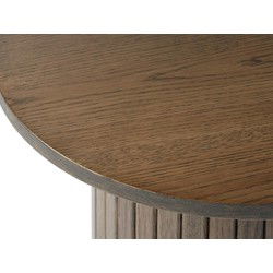 Bijzettafel Eikenhout Ø50cm - Smoked - Tafel Nola