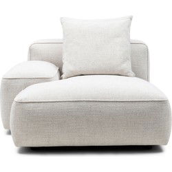 Riviera Maison Hamilton Chaise Longue Left, rich tweed, antique white