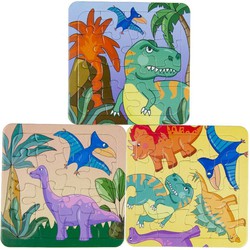 Decopatent® Uitdeelcadeaus 50 STUKS Dinosaurus / Dino Puzzels - Traktatie Uitdeelcadeautjes voor kinderen - Speelgoed Traktaties