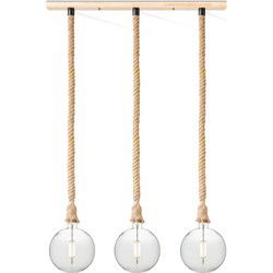 Home sweet home hanglamp Leonardo 3L Globe groot - helder