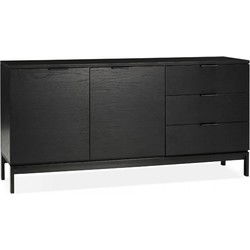 HIPPIE design dressoir 160x40x70 cm Zwart