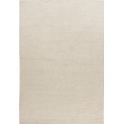 Trendy Home Uni - Modern Vloerkleed - Effen, Laagpolig, Velours, Hoge dichtheid, Soft Touch - Creme- 120x170 CM