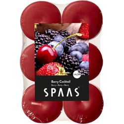 Spaas waxinelichtjes - 12x - Berry Cocktail - 4,5 branduren - geurkaarsen