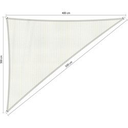 Driehoek 90 3,00x4,00x5,00 m Arctic White