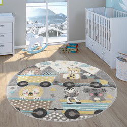 Kindervloerkleed - Elara - Dieren - Creme - 160x230 cm