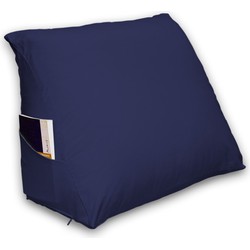 Ten Cate Leeskussen inclusief Kussensloop - Leeskussen voor in Bed -  Ontspanningskussen - Marineblauw