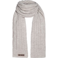 Knit Factory Elin Gebreide Sjaal Dames & Heren - Beige - 200x50 cm