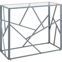 ORLAND - Consoletafel - Zilver - Glas