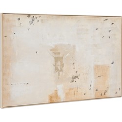 Kave Home - Abstract schilderij Silpa donkerbeige 200 x 120 cm