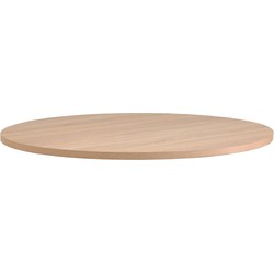 Kave Home - Argo rond tafelblad van melamine met houtlook Ø 120 cm