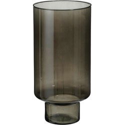 Mica Decorations Vaas Fallon - 24x24x50 cm - Glas - Zwart