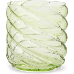 Swirl Votive light green