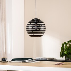 Hoyz Collection - Hanglamp - 1-lichts - 30x30x120 - Zwart
