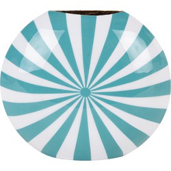 Present Time - Vaas Candy Swirl - Turquoise blue & white