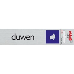 Route Alulook 165 x 44 mm Sticker duwen amsterdam