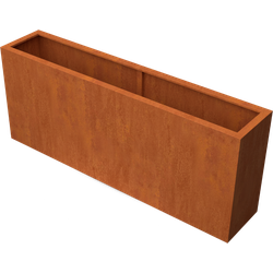 Artesa Rechthoekige plantenbak cortenstaal L200 x B40 x H80 cm