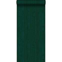 Origin behang houten planken smaragd groen