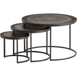 Siena salontafel set van 3, Black