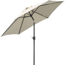 4goodz Knikparasol 270 cm met Draaihendel - Aluminium - Beige