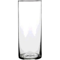 Mica Decorations Vaas - cilinder - glas - 12 x 25 cm - Bloemenvaas - Vazen