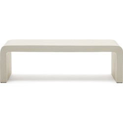 Kave Home - Aiguablava salontafel in wit cement, 135 x 65 cm