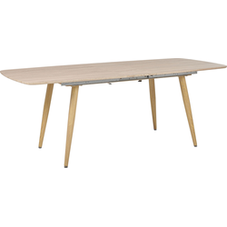 Beliani HAGA - Eettafel-Lichte houtkleur-MDF