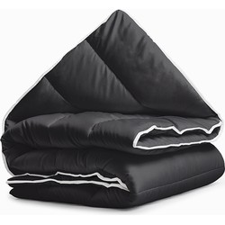 Dekbed zonder Overtrek - All Year - Zwart (Warmteklasse 2)-Lits-Jumeaux (240x200 cm)